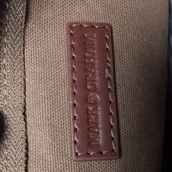 Mark & Graham Brown Canvas Zip Pouch - Picture 5 of 5